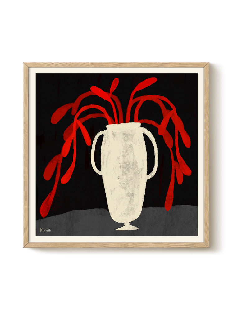 Marco - Fire Plant – modern wall art print, Falcozi Studio