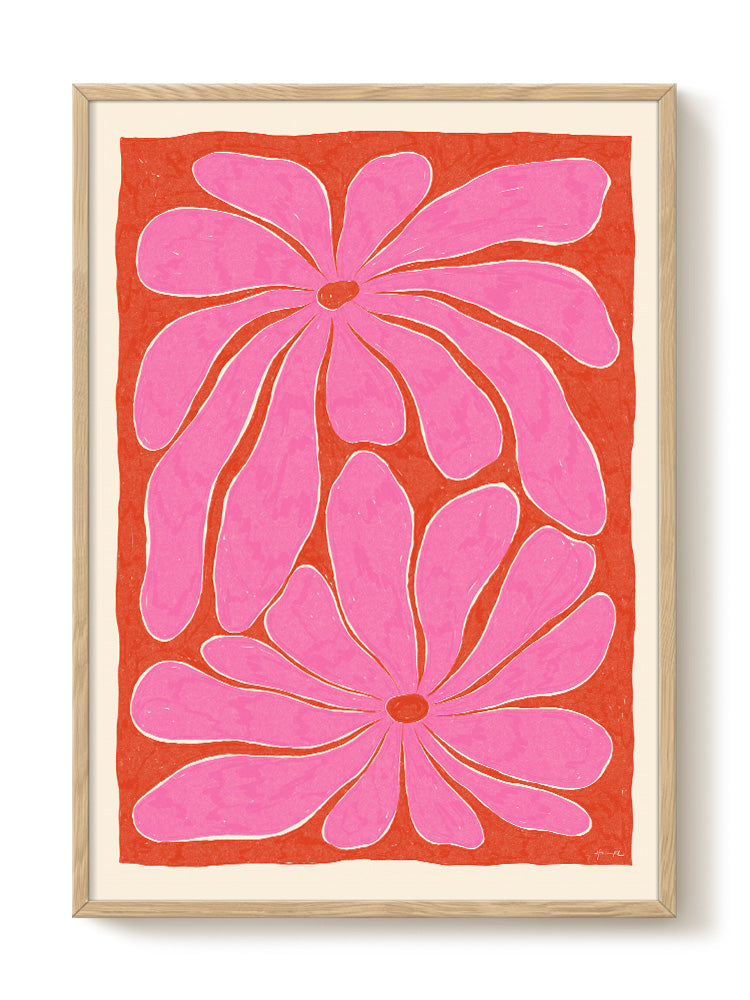 Hanna KL - Magnolia Pink – modern wall art print, Falcozi Studio