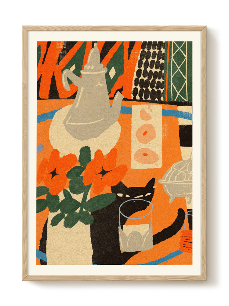 abstract animal portrait Poster