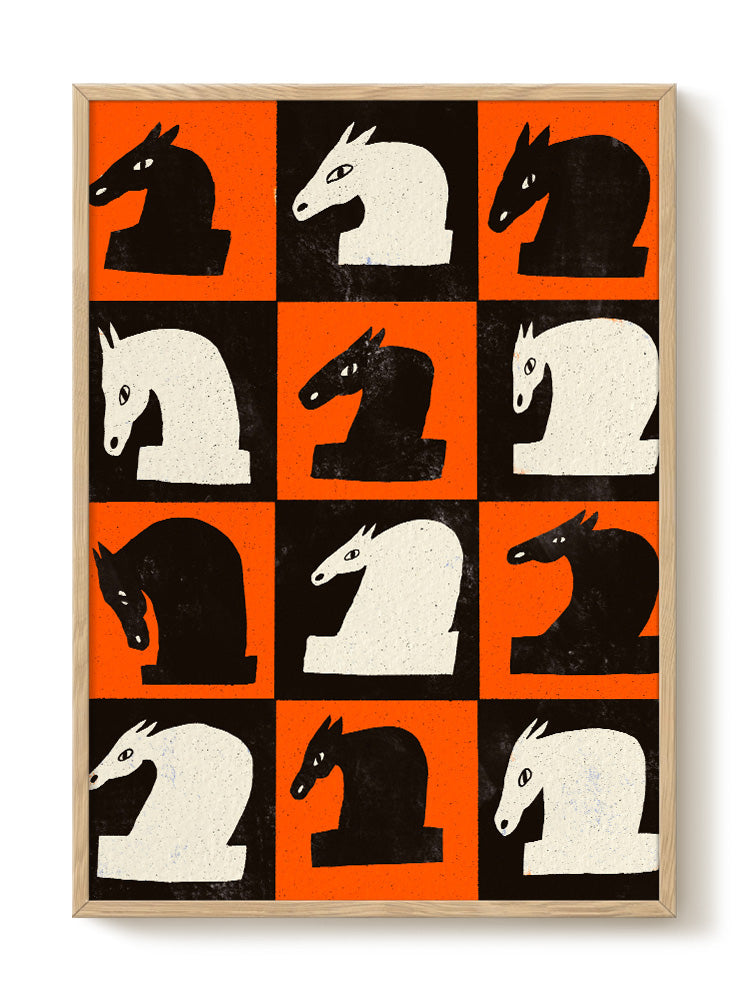 abstract animal portrait Poster