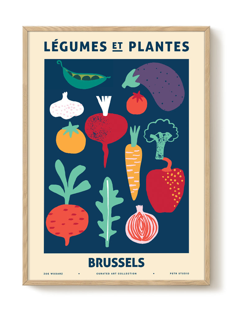Zoe - Légumes et Plantes - Brussels – modern wall art print, Falcozi Studio