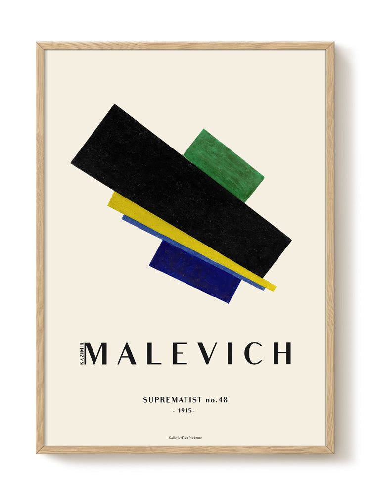 Kazimir Malevich - Suprematist no.48 – modern wall art print, Falcozi Studio