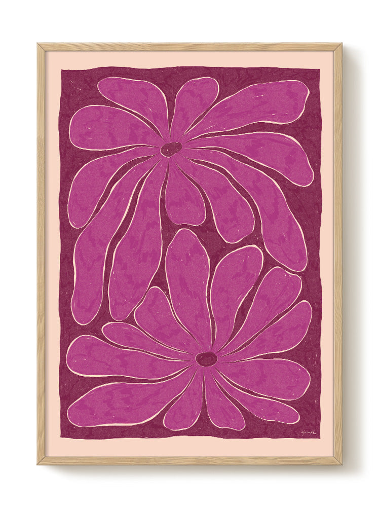 Hanna KL - Magnolia Purple – modern wall art print, Falcozi Studio