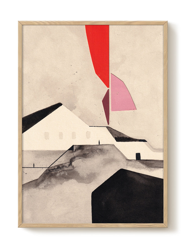 abstract portrait portrait pastel Poster