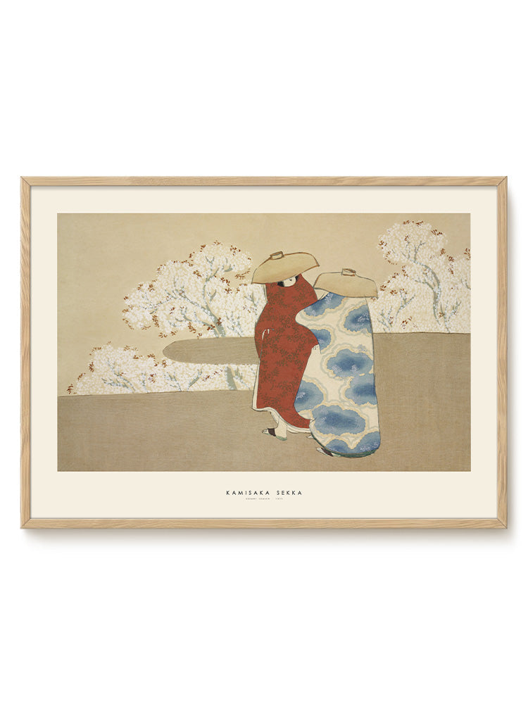 Kamisaka Sekka - Hanami Season – modern wall art print, Falcozi Studio