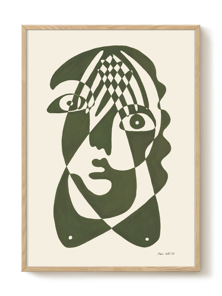 abstract portrait portrait Poster