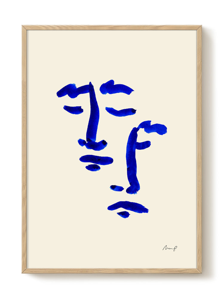 abstract portrait portrait Poster