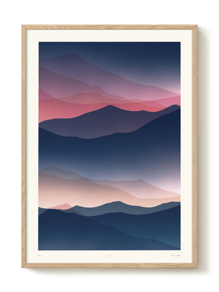 abstract mountain Poster