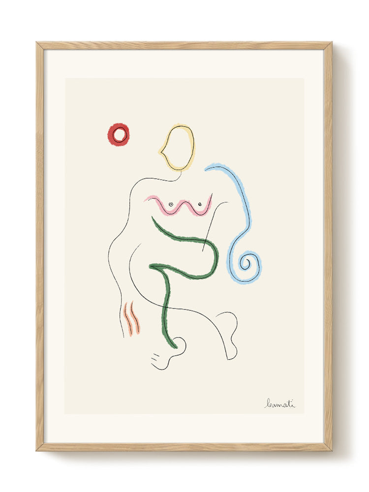 abstract portrait portrait Poster