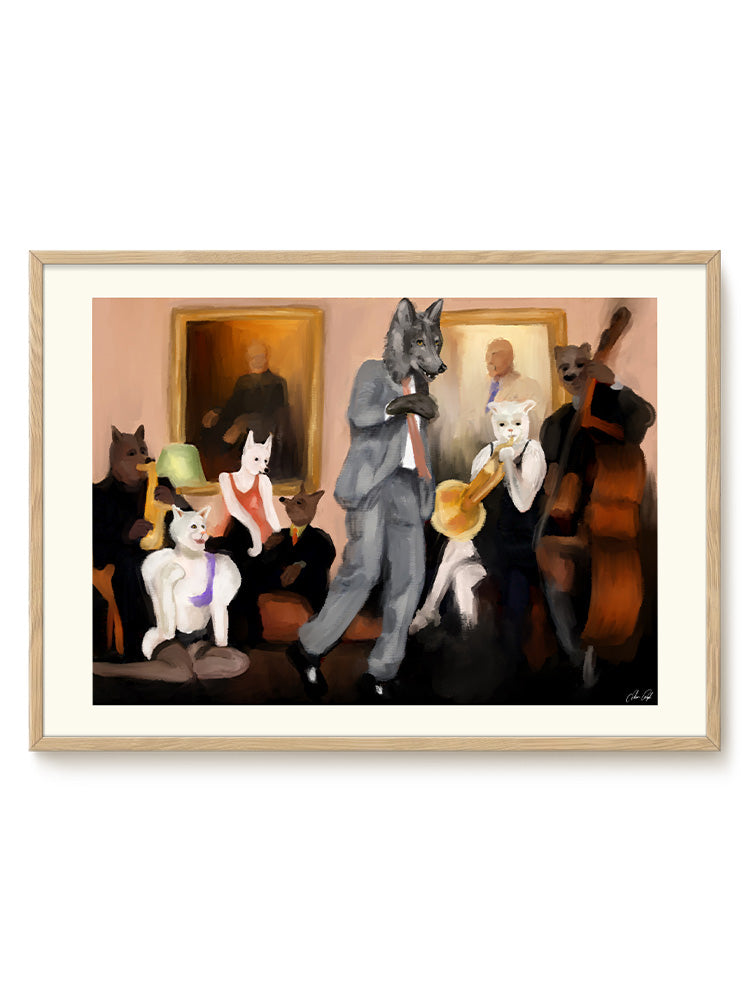 abstract animal landscape Poster