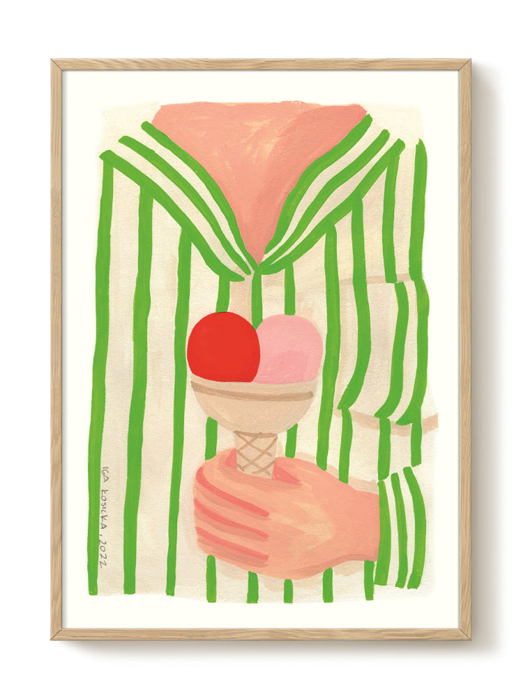 abstract portrait portrait pastel Poster