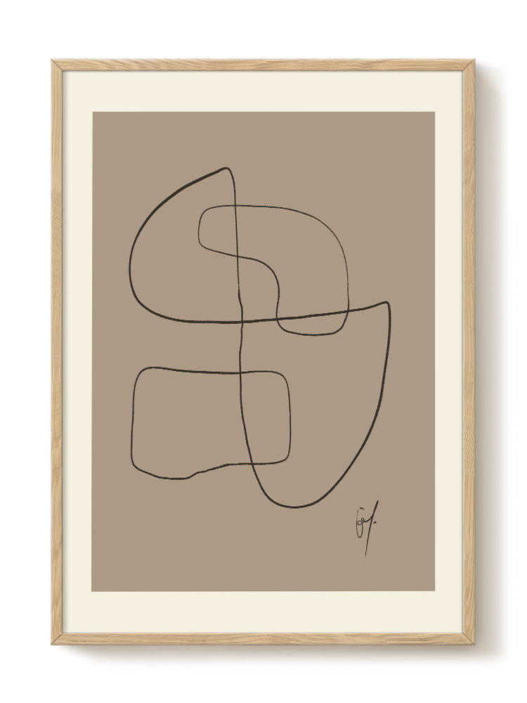 abstract portrait portrait Poster