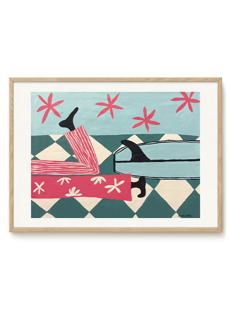 abstract landscape horizontal Poster