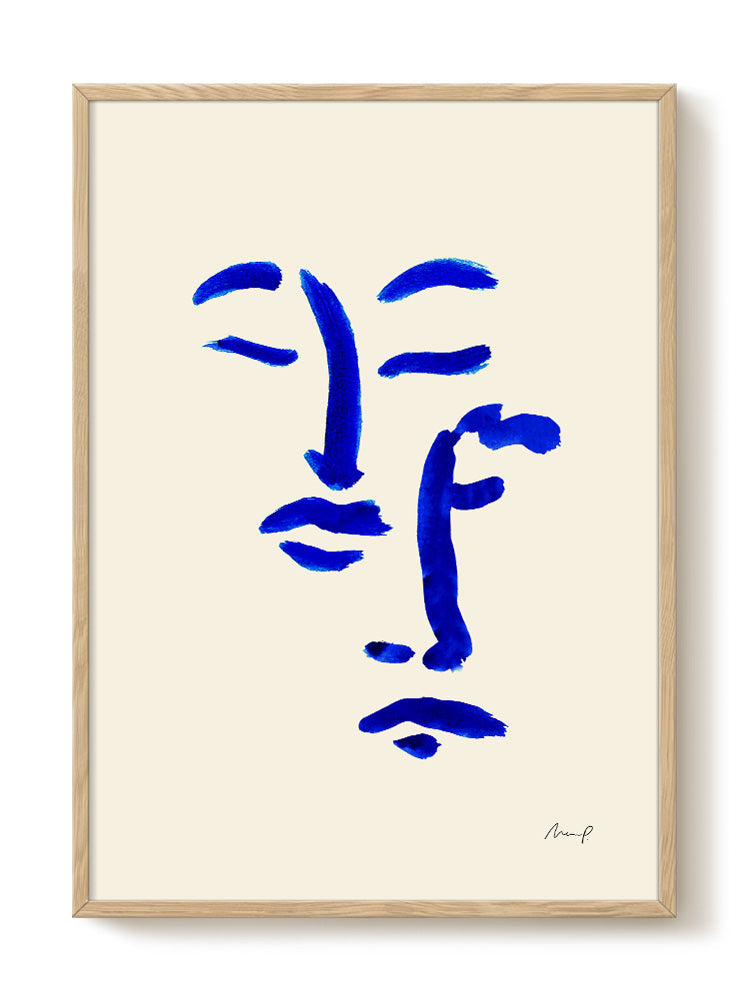abstract portrait portrait Poster