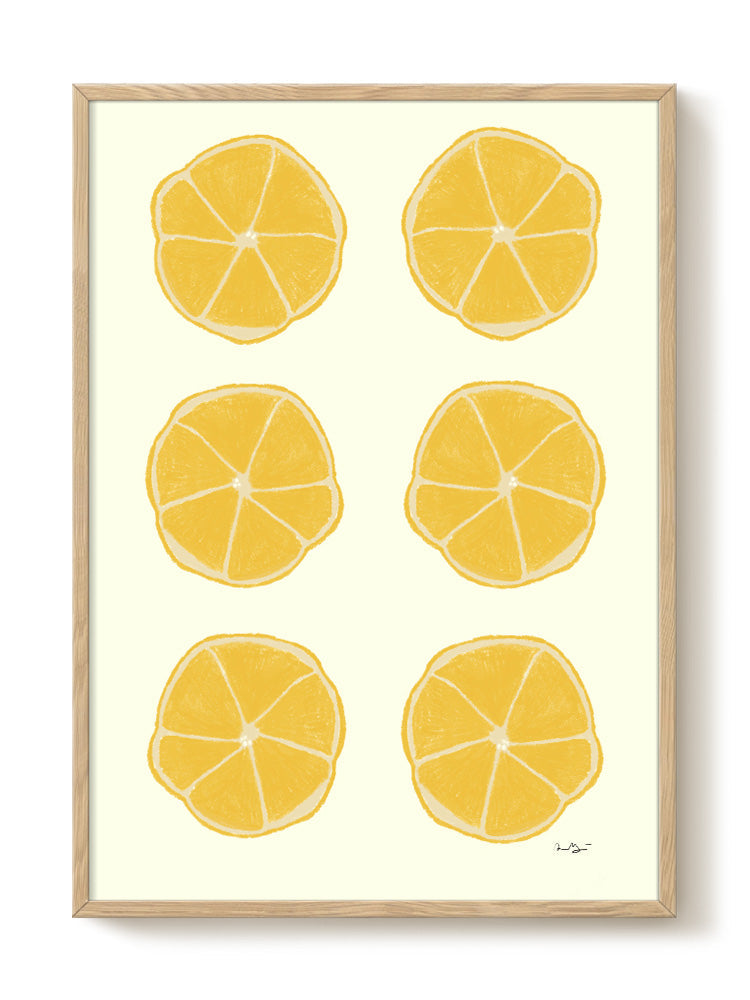 Anna Mörner - Lemons – modern wall art print, Falcozi Studio