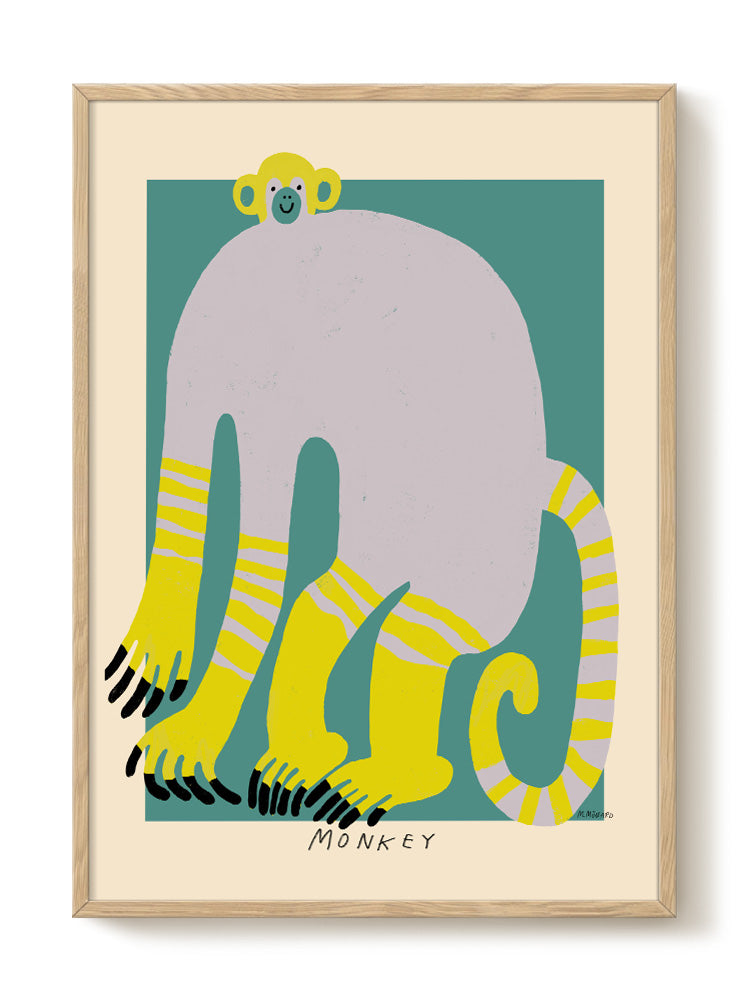 abstract animal portrait Poster