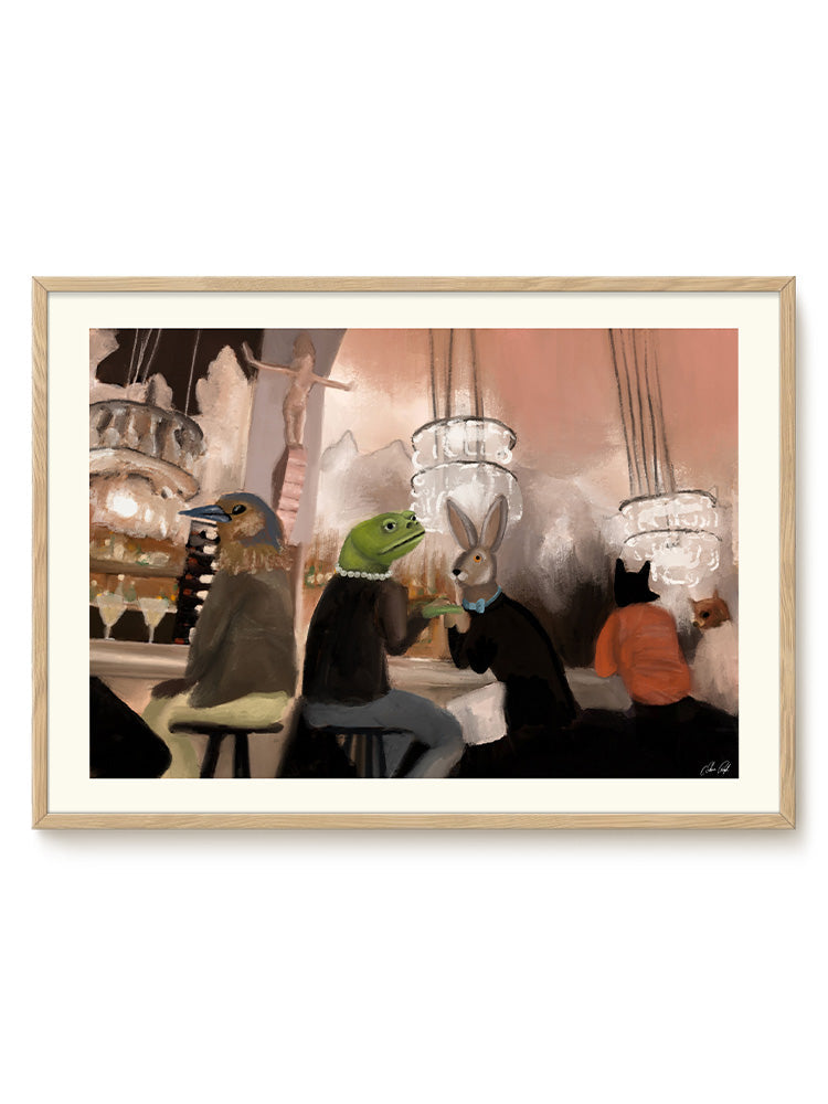 abstract animal landscape Poster