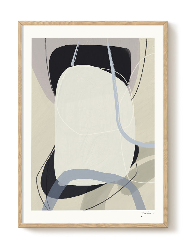 abstract portrait portrait black Poster
