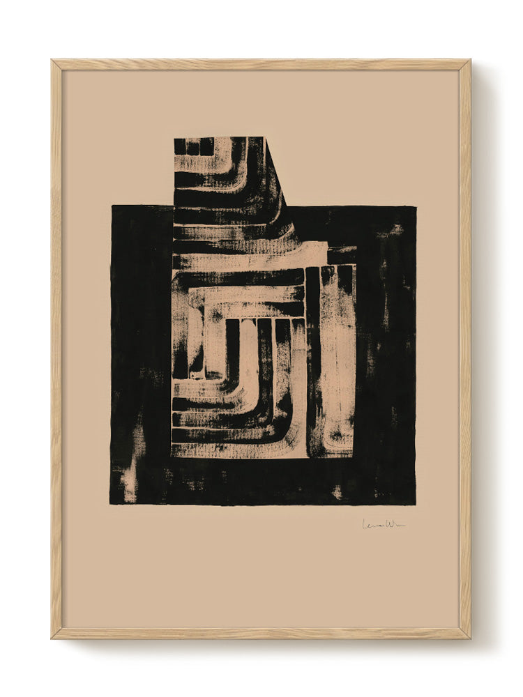 abstract portrait portrait Poster