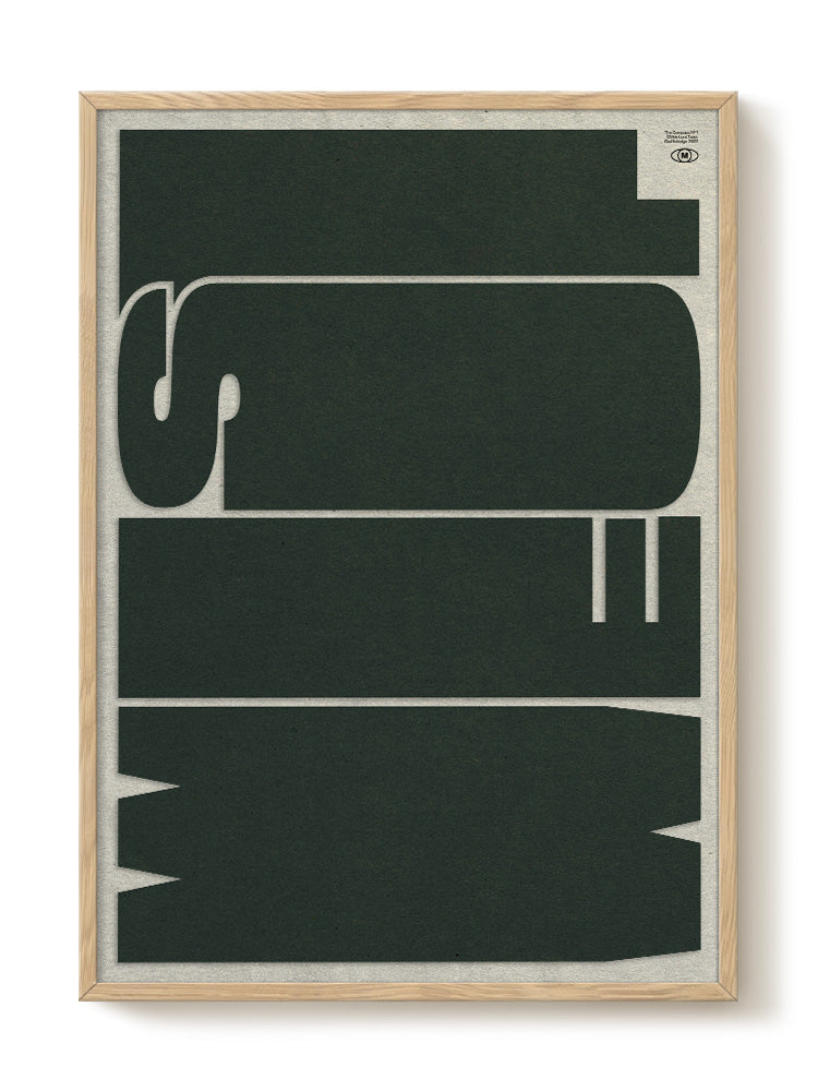 minimalist portrait portrait black Poster