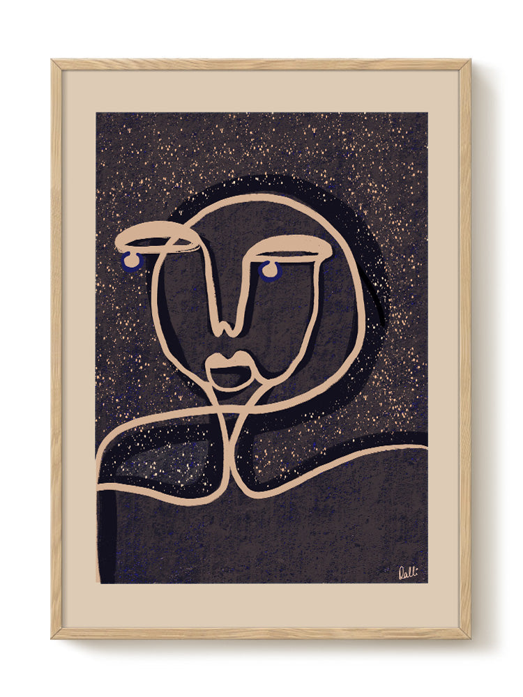 abstract portrait portrait Poster