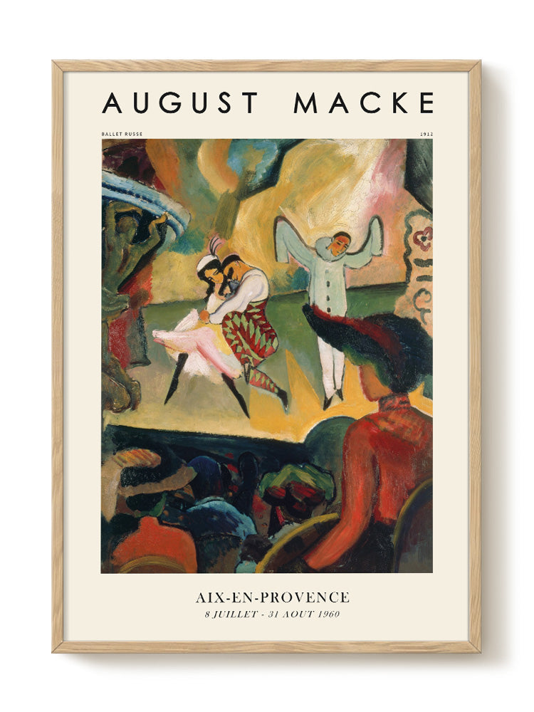 August Macke - Ballet Russe – modern wall art print, Falcozi Studio