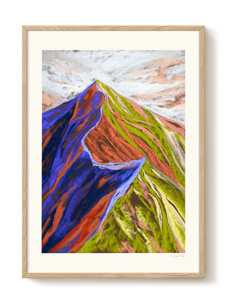 abstract portrait portrait pastel Poster