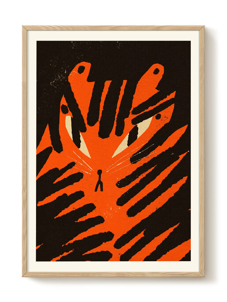 Abstract Birds Print – modern animal wall art, unique design