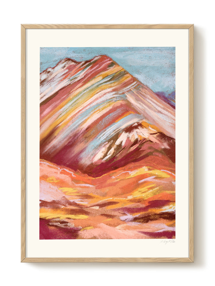 abstract portrait portrait pastel Poster