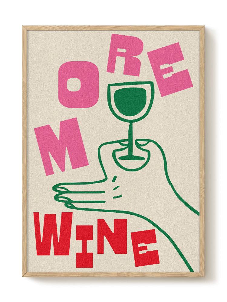 Abstract art print – Abbie Franks - More Wine, contemporary wall decor