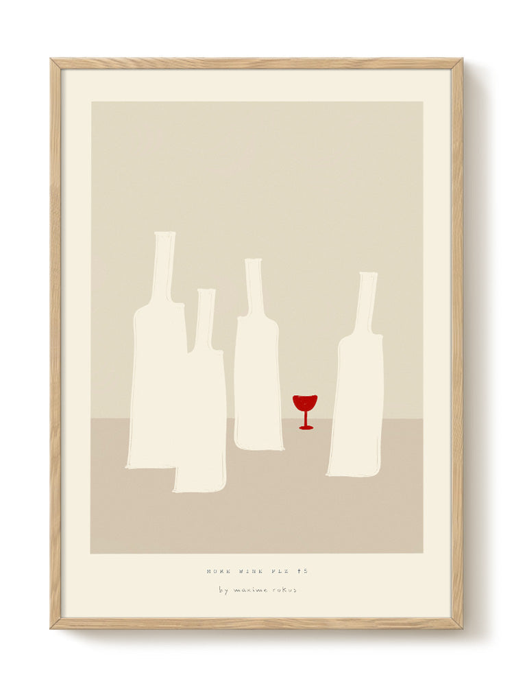 minimalist food portrait Poster