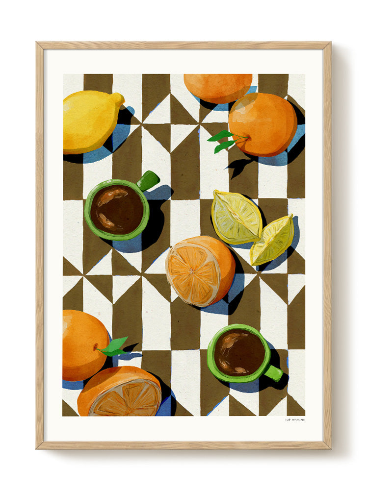 abstract portrait portrait Poster