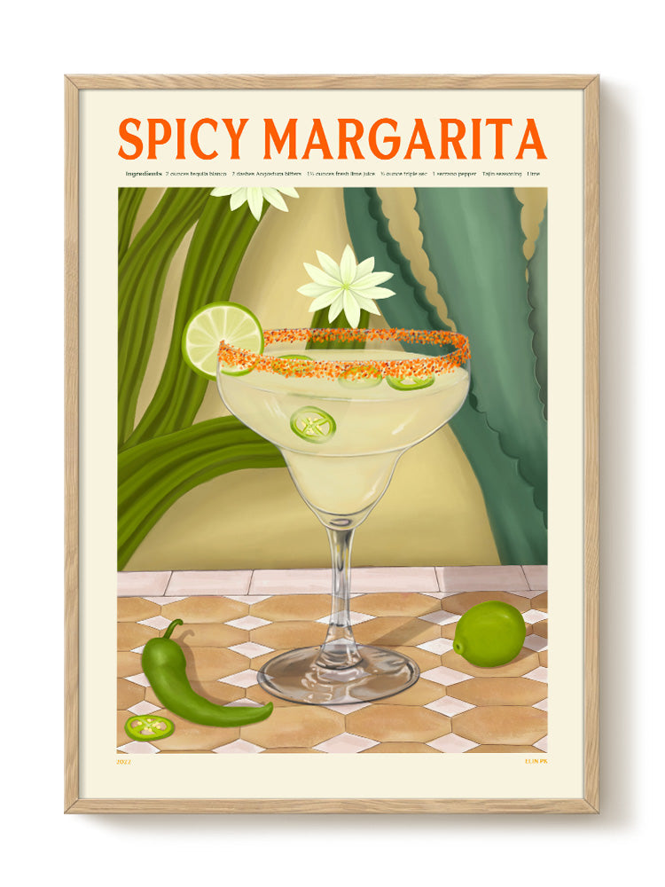 Elin PK - Spicy Margarita – modern wall art print, Falcozi Studio