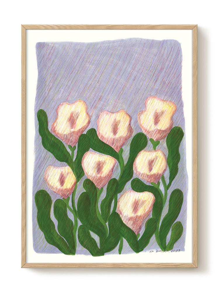 abstract portrait portrait pastel Poster