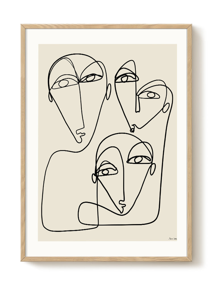 abstract portrait portrait Poster