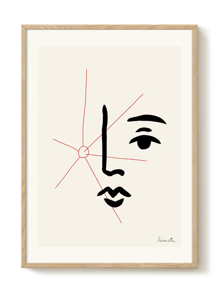 abstract portrait portrait Poster