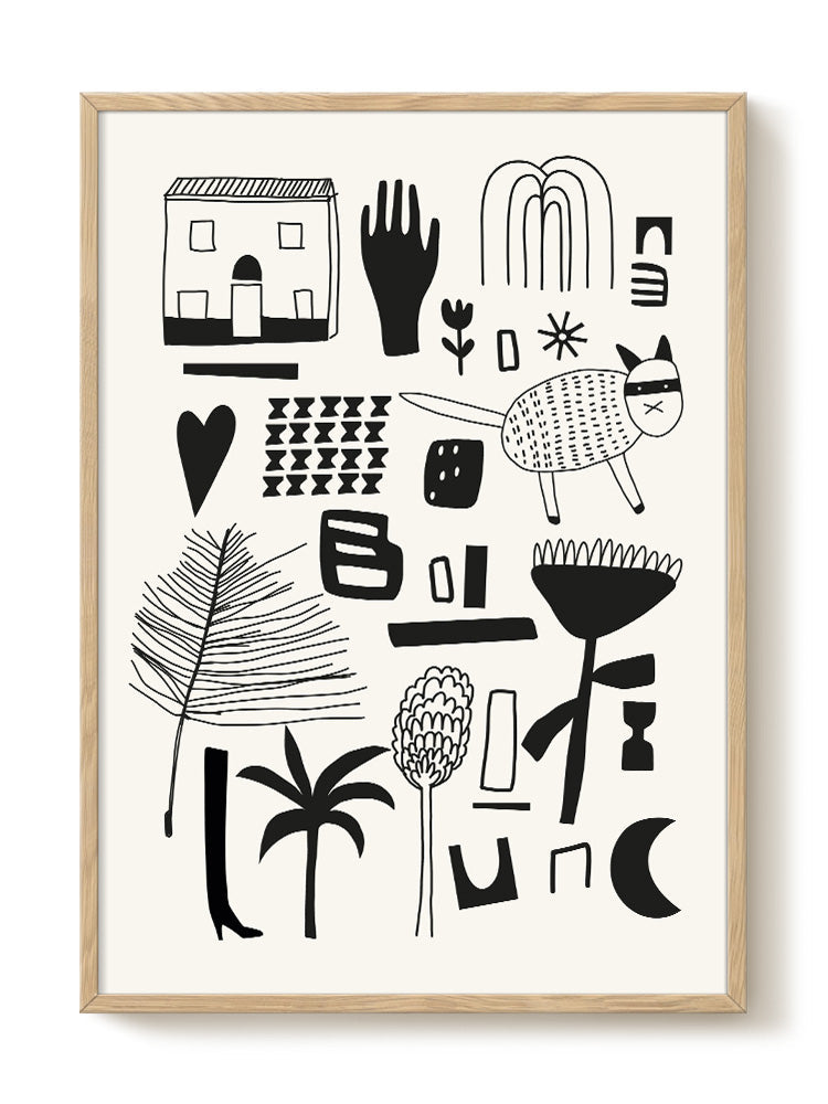 abstract portrait portrait Poster