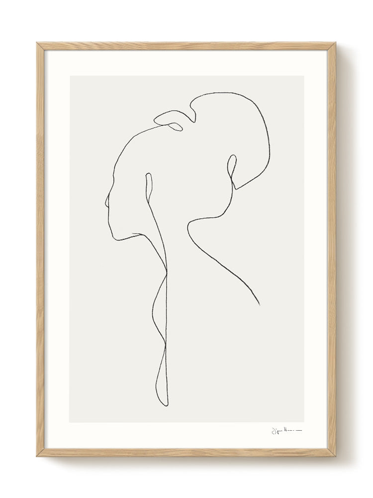 Jörgen Hansson - Female lines lll – modern wall art print, Falcozi Studio