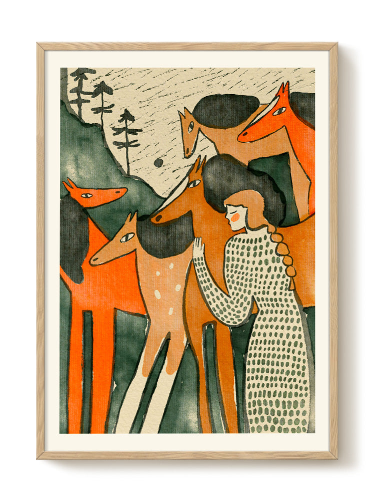 abstract animal portrait Poster