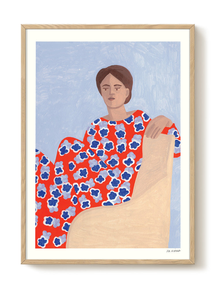 abstract portrait portrait pastel Poster
