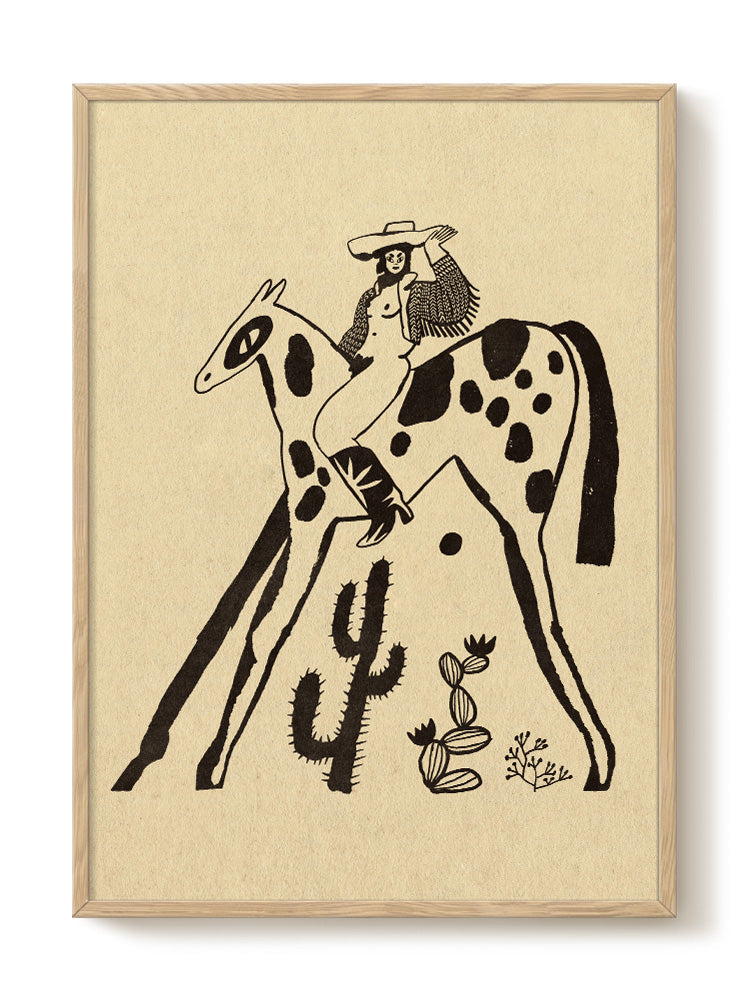 contemporary animal portrait Poster