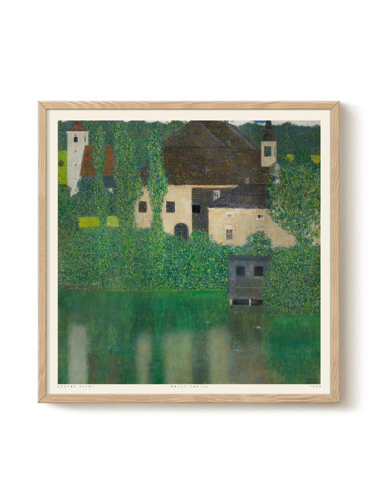 Gustav Klimt - Water Castle – modern wall art print, Falcozi Studio