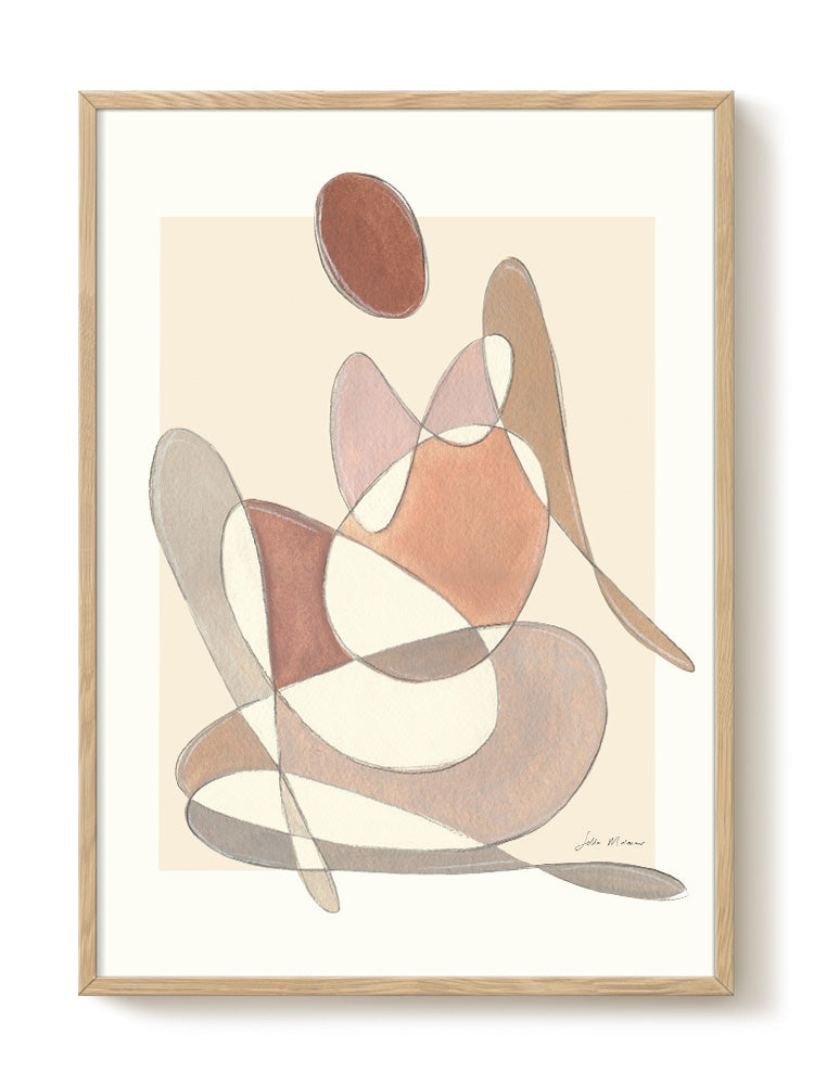 abstract portrait portrait Poster