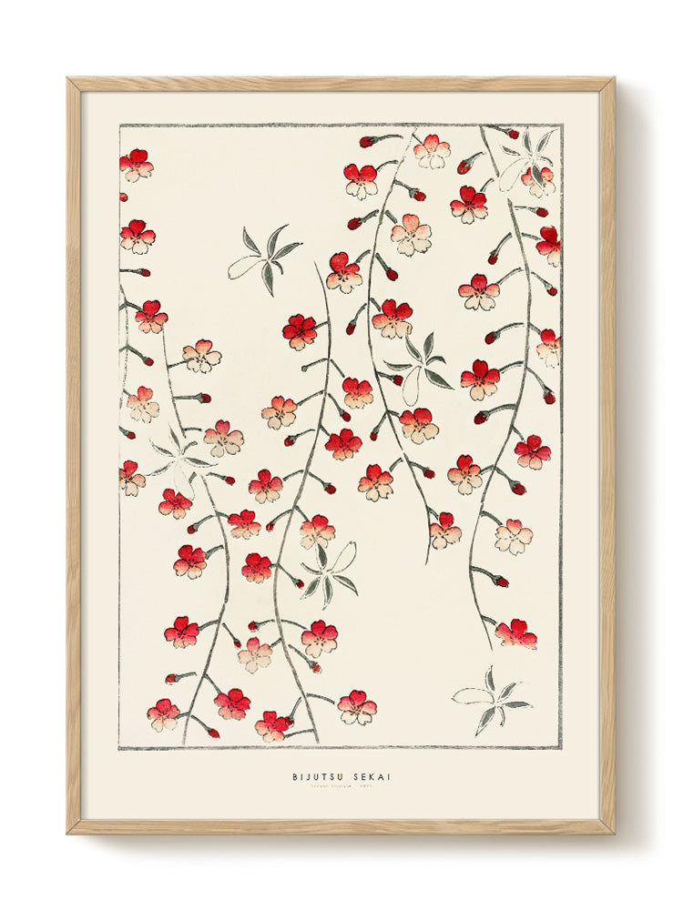 Bijutsu Sekai - Cherry Blossom – modern wall art print, Falcozi Studio