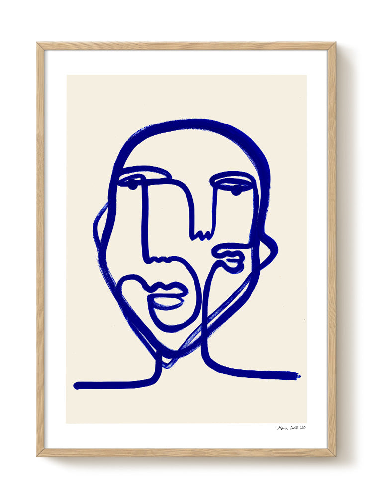 abstract portrait portrait Poster