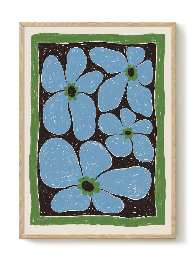 abstract portrait horizontal Poster