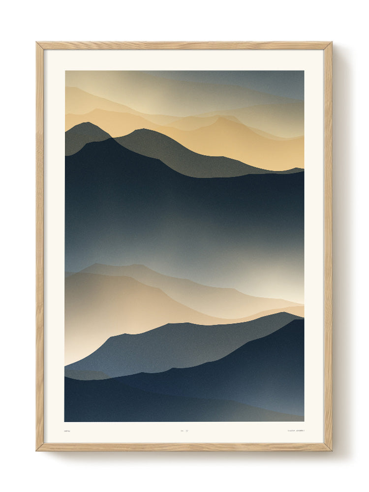abstract mountain Poster