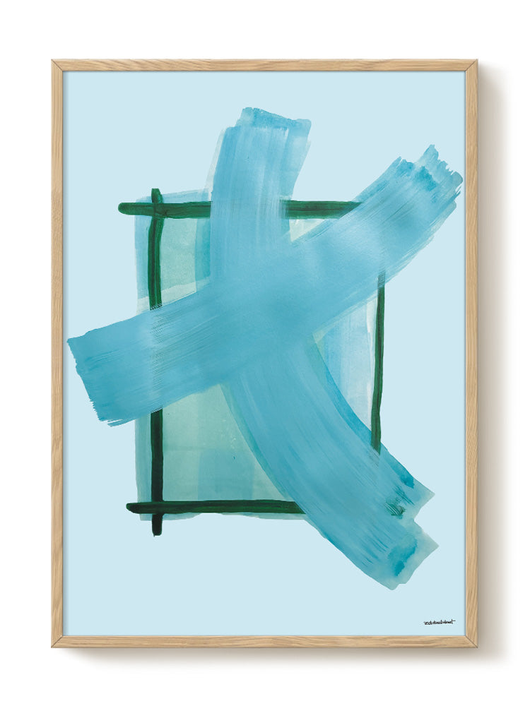 abstract portrait portrait Poster