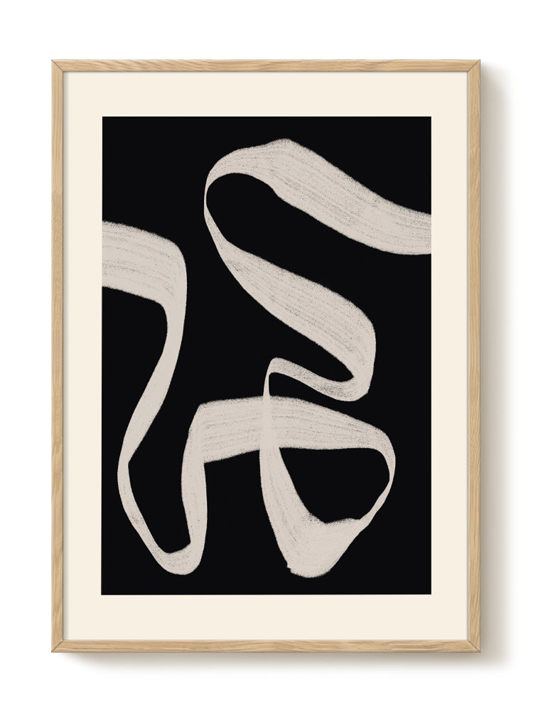 abstract portrait portrait black Poster