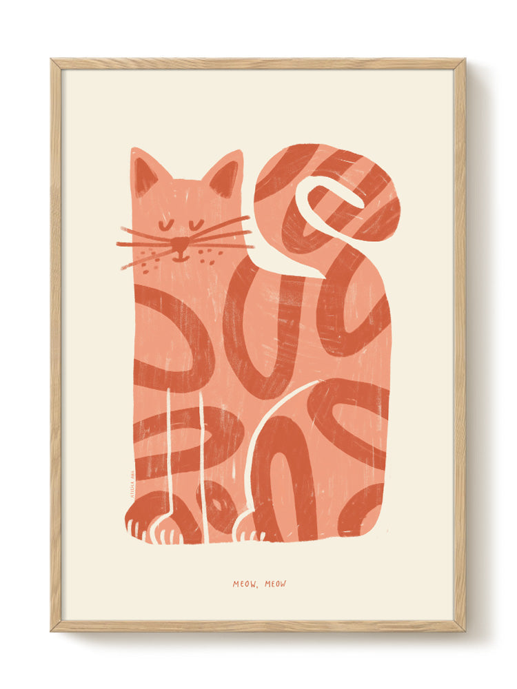 abstract animal portrait Poster